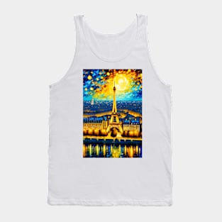 Starry night paris Tank Top